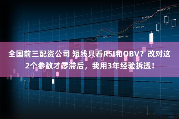 全国前三配资公司 短线只看RSI和OBV？改对这2个参数才零滞后，我用3年经验拆透！